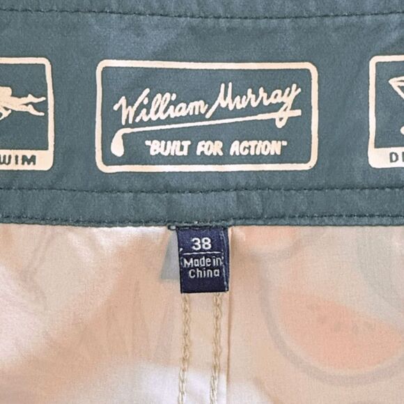 William Murray Men's Tropical Golf Swim Athletic Board Shorts Multicolor Size 38 - Picture 5 of 9